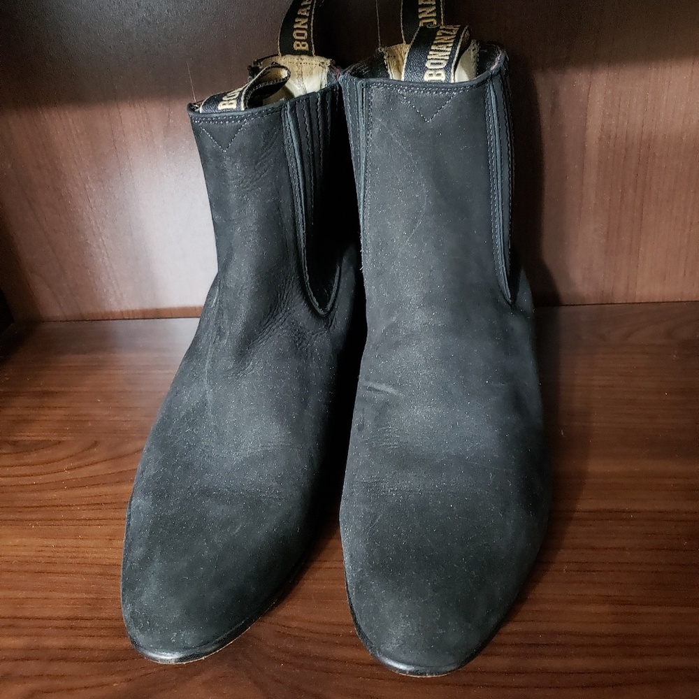 Bonanza Black Suede Boots